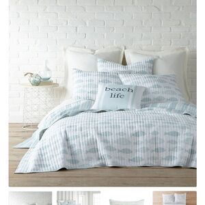 LEVTEX HOME AQUA BREEZE QUILT SET